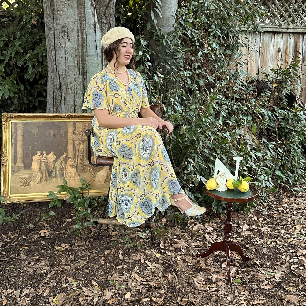 Floral Whimsical Cottage Flowy Dress
